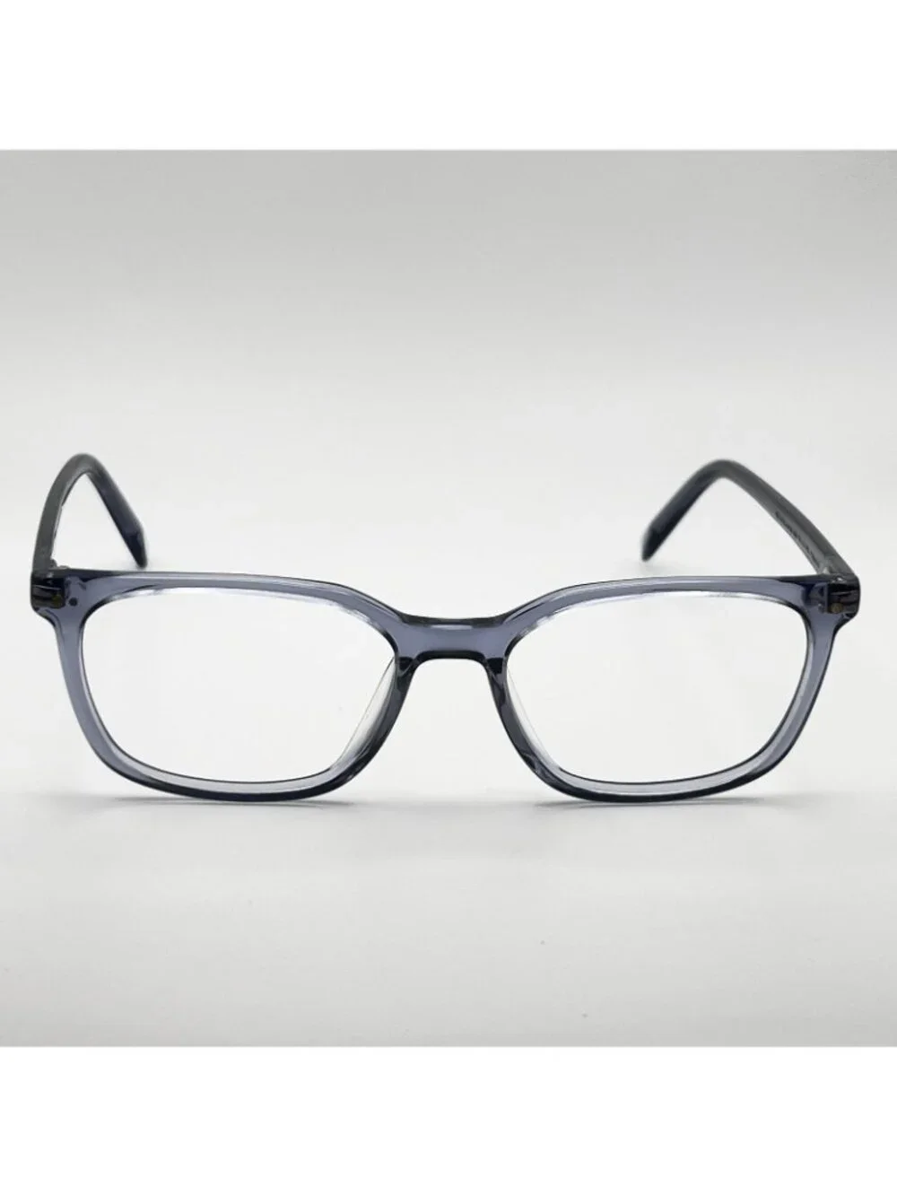 Warby Parker Weathers M 318 Eyeglass Frame Wayfarer Clear Blue Crystal 52-16-145